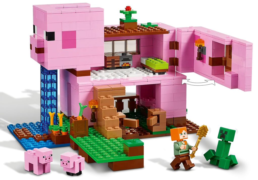 21170 Minecraft The Pig House 21170: Build a Cozy Home for the Pigs with this ...